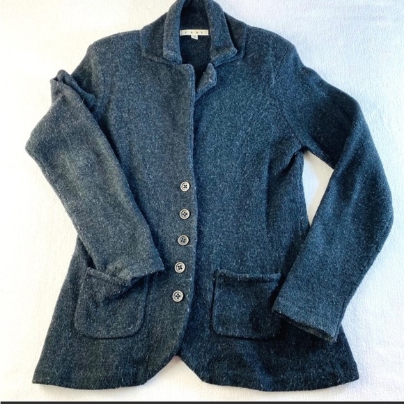 Cabi Gray Cardigan Sweater Jacket Button Front Medium - Picture 1 of 11